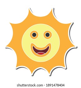 diseño de pegatinas de doodle dibujadas a mano solar ilustración vectorial