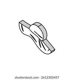 sun hat cap isometric icon vector. sun hat cap sign. isolated symbol illustration