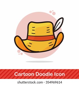 sun hat color doodle