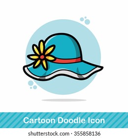 sun hat color doodle