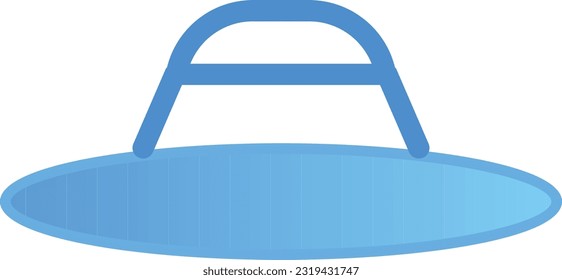 Sun Hat Icon: A graphical representation of a sun hat, It symbolizes sun protection, outdoor activities, or the presence of sunny weather
