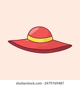 Sun Hat icon Summer icon set illustration elements