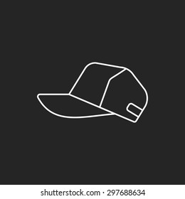 Sun hat line icon