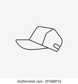 Sun hat line icon