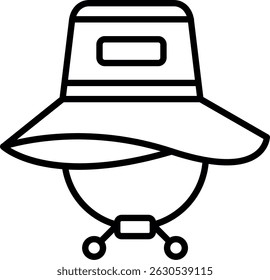 Sun Hat New Creative Icon Design Vector
