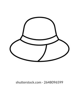 Sun Hat Outline Collection with Wide Brim and Bucket Styles