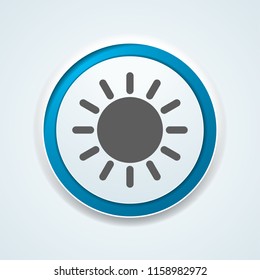 Sun Heat button illustration