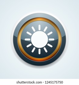 Sun Heat button illustration