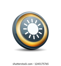 Sun Heat button illustration
