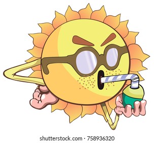 the sun in the heat drink a cooling cocktail