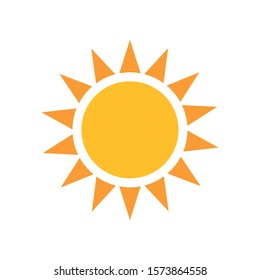 Sun Hot Flat Style Icon Vector Stock Vector (Royalty Free) 1573864558 ...