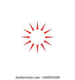 Sun hot icon graphic design template illustration