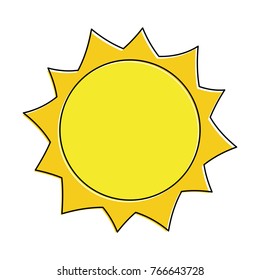 Sun Hot Weather Day Sky Natural Stock Vector (Royalty Free) 766643728 ...