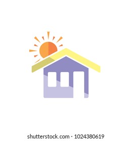 Sun House Logo Icon Design