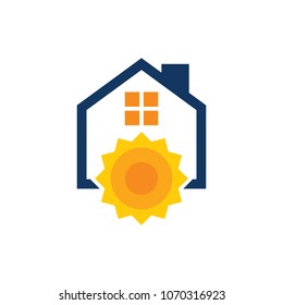 Sun House Logo Icon Design