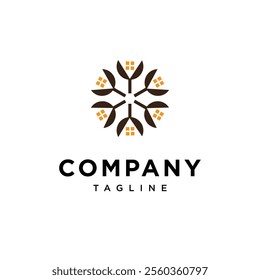 Sun House Logo Icon Vector 