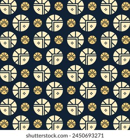 Diseño de fondo de Ilustración vectorial de patrón repetitivo multicolor de moda notable de la casa del sol