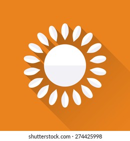 Sun icon.