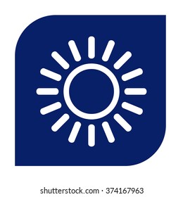 Sun icon.