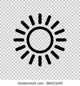 Sun icon.