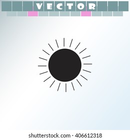 Sun icon.