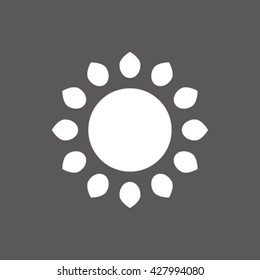 Sun icon.