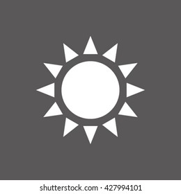 Sun icon.