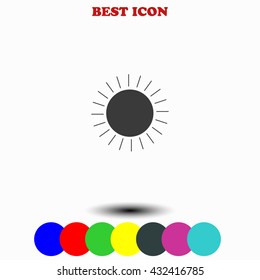 Sun icon. 