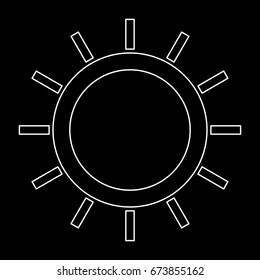 Sun icon .