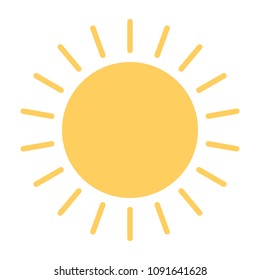 Sun Icon. 96x96 for Web Graphics and Apps.  Simple Minimal Pictogram. Vector
