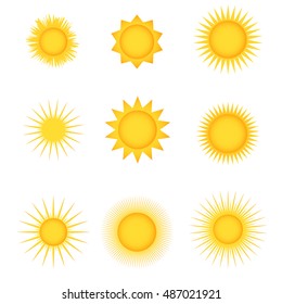 Sun Icon App Ui Web Jpg Drawing Vector Art Eps Image Logo Sign Flat Object