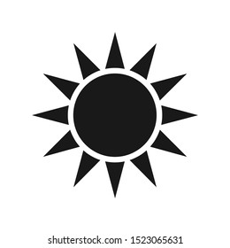 Sun icon. blac white logo. vector eps 10.