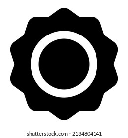 sun icon with black color