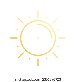 Sonnensymbol in der schwarzen Version - Sonnenbrille - Vektorgrafik