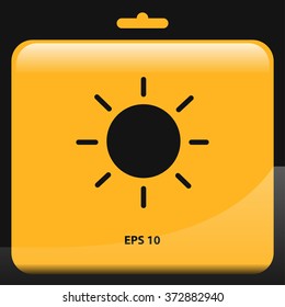 sun icon. brightness vector illustration