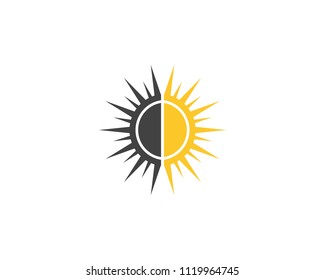 Sun icon business logo template