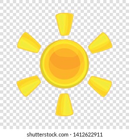 Sun icon. Cartoon illustration of sun vector icon for web design