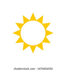 Sun icon. Sun collection logo ico vector. Collection sun Eps10.