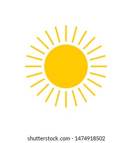 Sun icon. Sun collection logo ico vector. Collection sun Eps10.