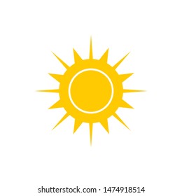 Sun icon. Sun collection logo ico vector. Collection sun Eps10.