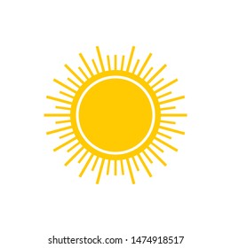 Sun icon. Sun collection logo ico vector. Collection sun Eps10.