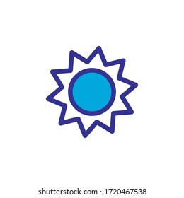 sun icon color style design
