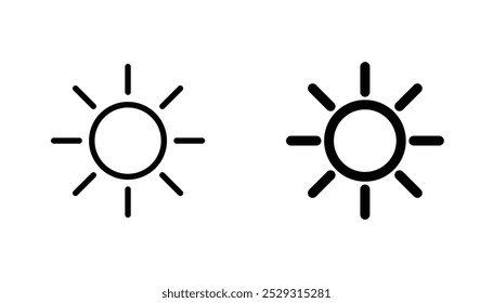 Sun icon concept. Stock vector