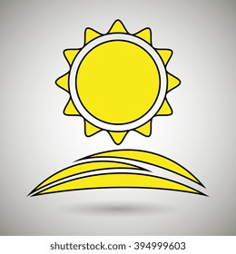 sun icon design 