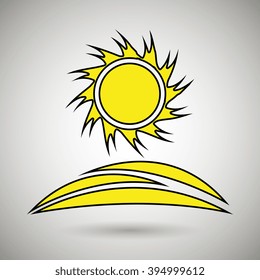 sun icon design sun icon design