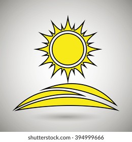 sun icon design 