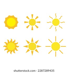 Sun icon design and graphic design
