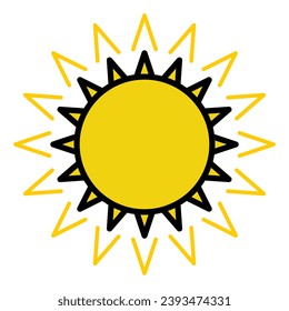 Diseño de iconos solares, diseño de ilustraciones