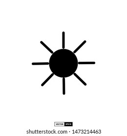 Sun icon, design inspiration vector template for interface and any purpose