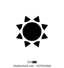 Sun icon, design inspiration vector template for interface and any purpose